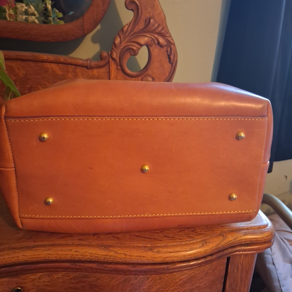Dooney & Bourke Large Brenna Tan Leather Tote - Picture 7 of 7